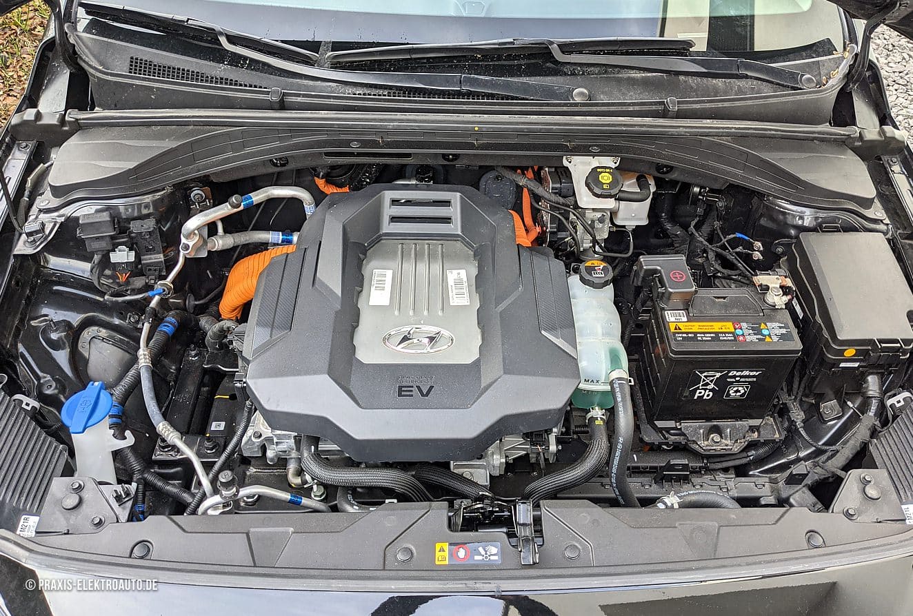 Hyundai IONIQ Elektro Motorraum ohne Wärmepumpe