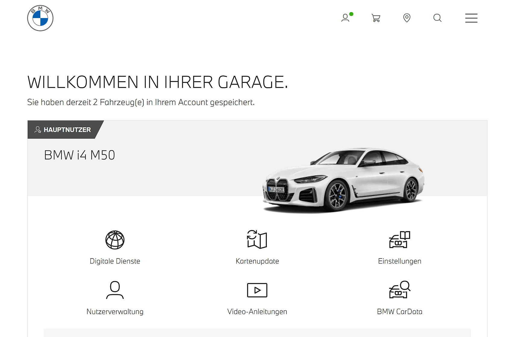 Wechseln zur Fahrzeugübersicht