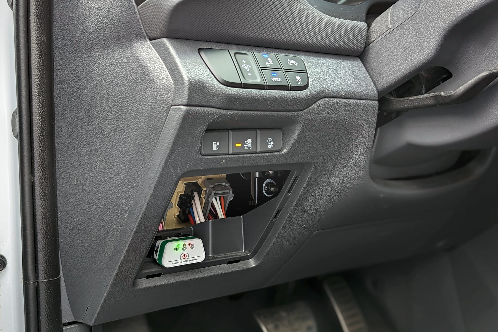 OBDII Diagnoseport des Hyundai Elektro