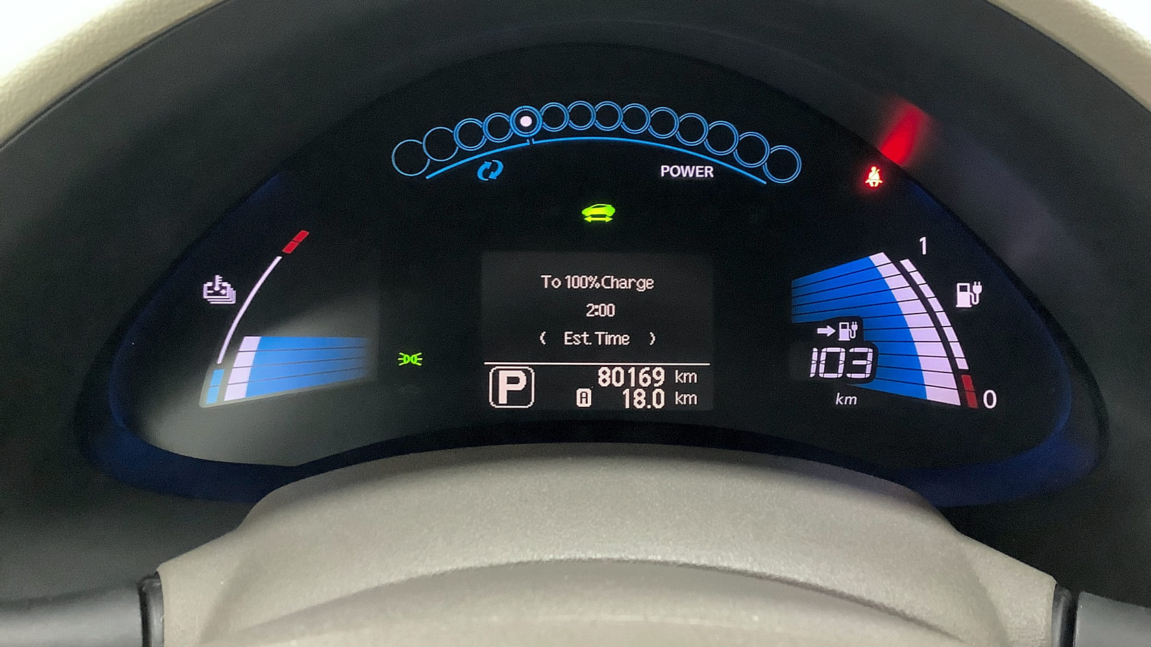 Kapazitätsanzeige Nissan LEAF