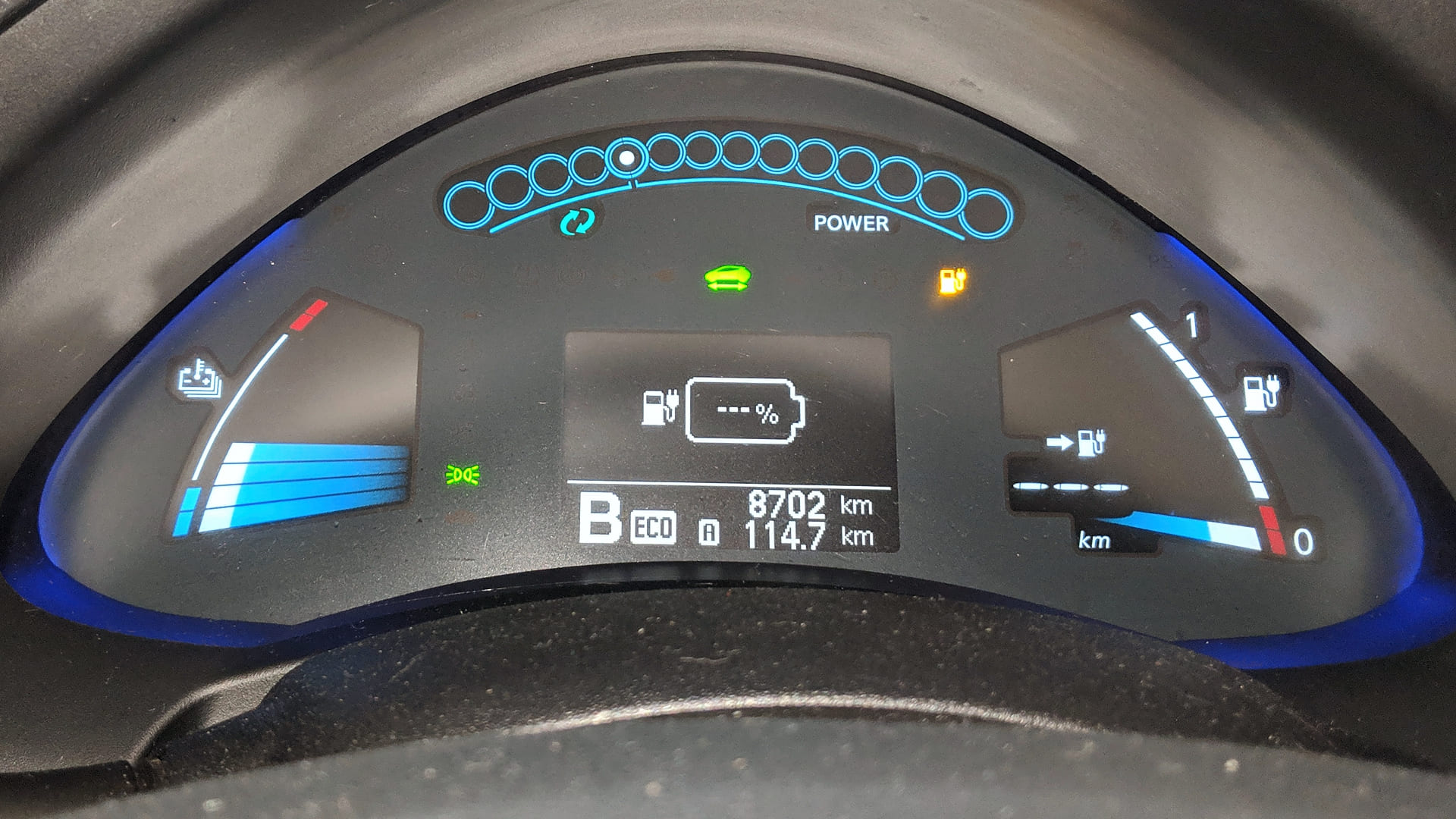 Kapazitätsanzeige Nissan LEAF