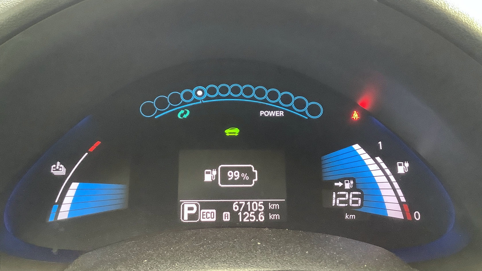 Kapazitätsanzeige Nissan LEAF