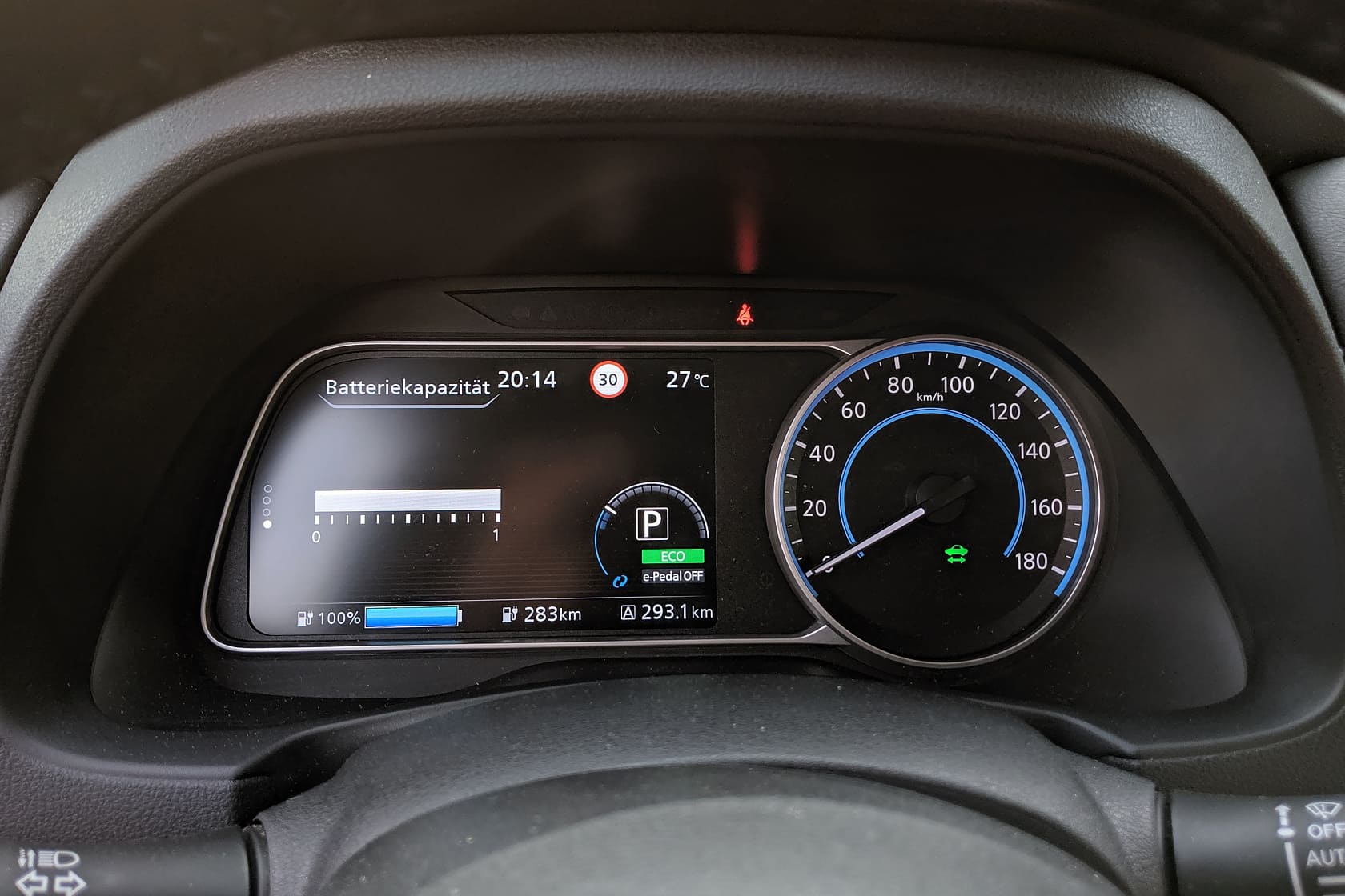 Kapazitätsanzeige Nissan LEAF