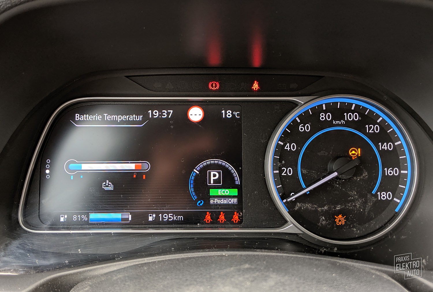 Nissan LEAF Rapidgate, Batterietemperatur im roten Bereich