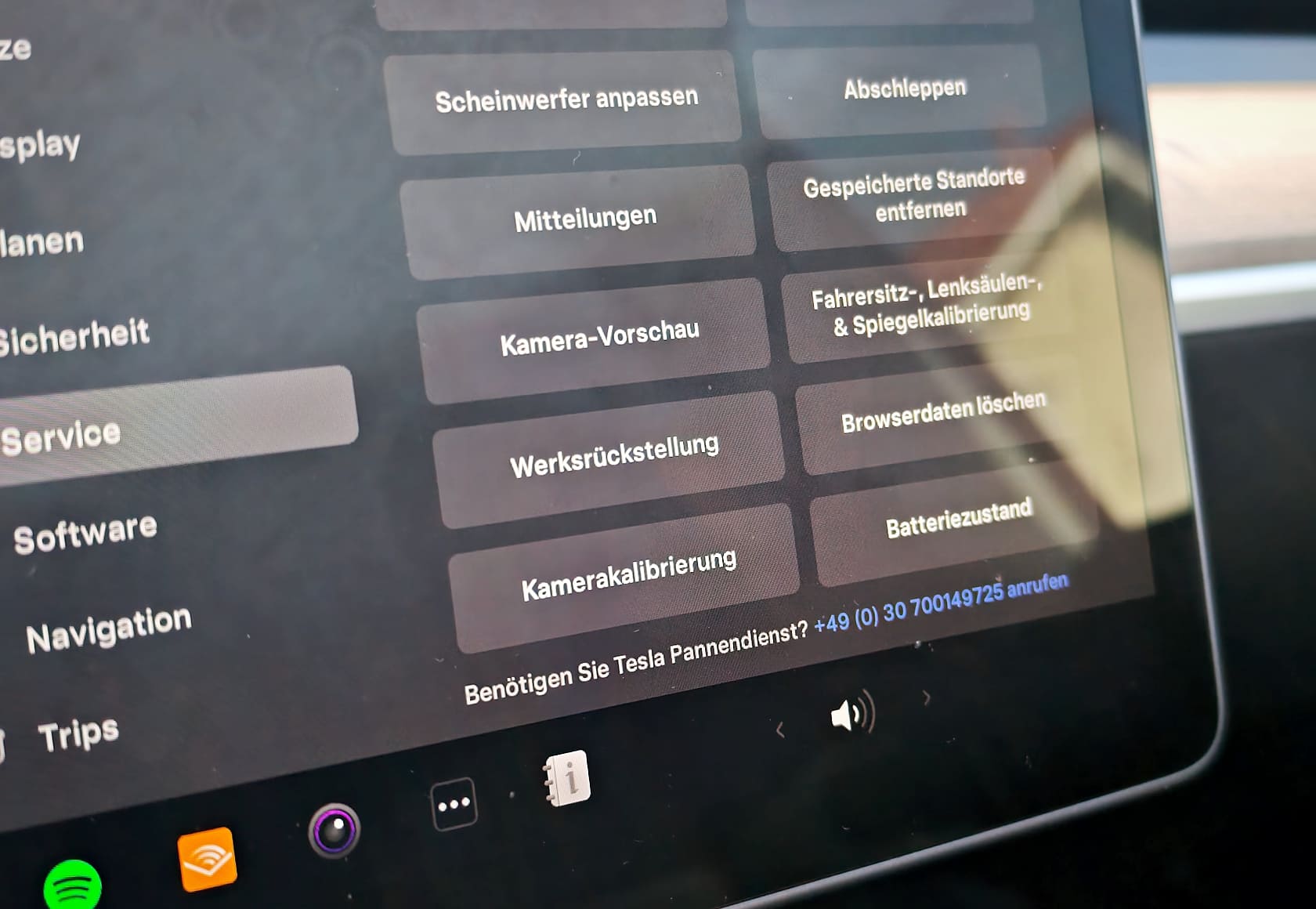 Starten des Batteriezustandstest